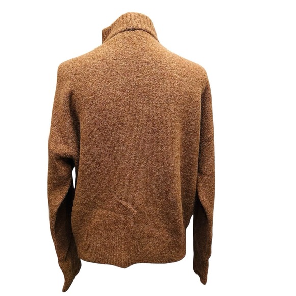 MADEWELL Dillon Mockneck Pullover Sweater Women's Size Medium Brown - Picture 6 of 9